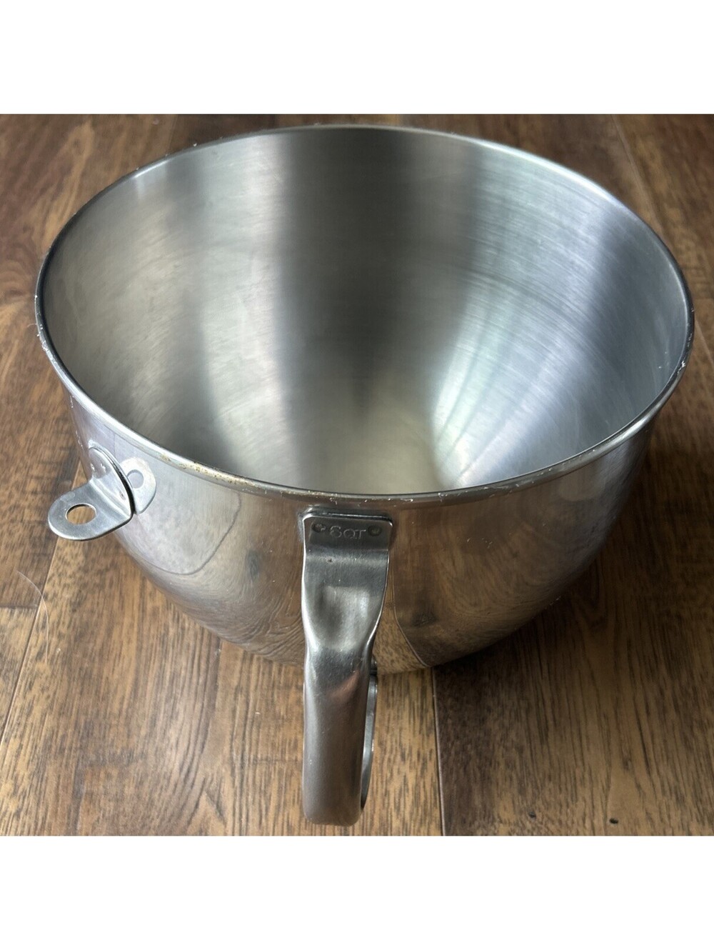 6 QT  Lift-Head Mixer Bowl with Handle. 9.5” Diameter